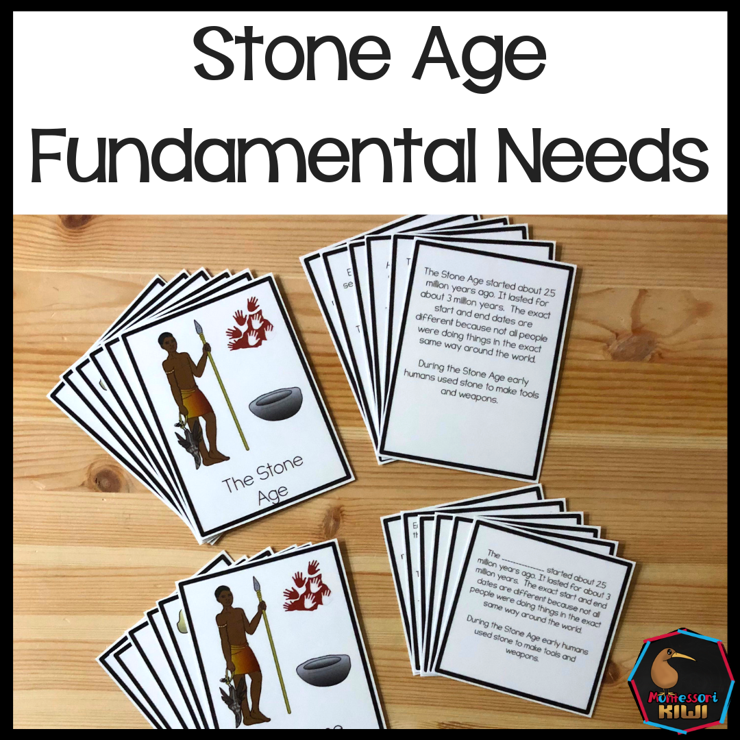 Fundamental needs through time:  Stone Age (cosmic) - montessorikiwi