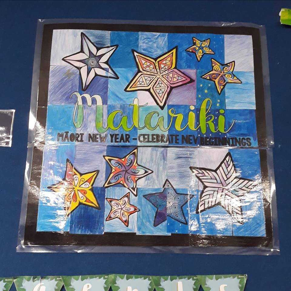 Matariki Collaborative Art Poster - montessorikiwi