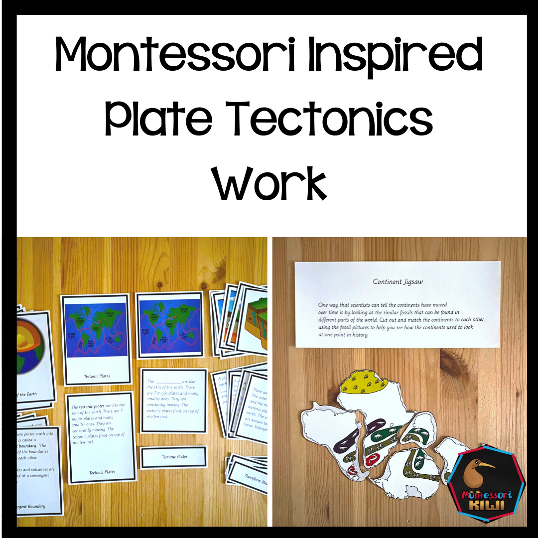 Plate tectonics vocabulary and lesson activities (geography) - montessorikiwi