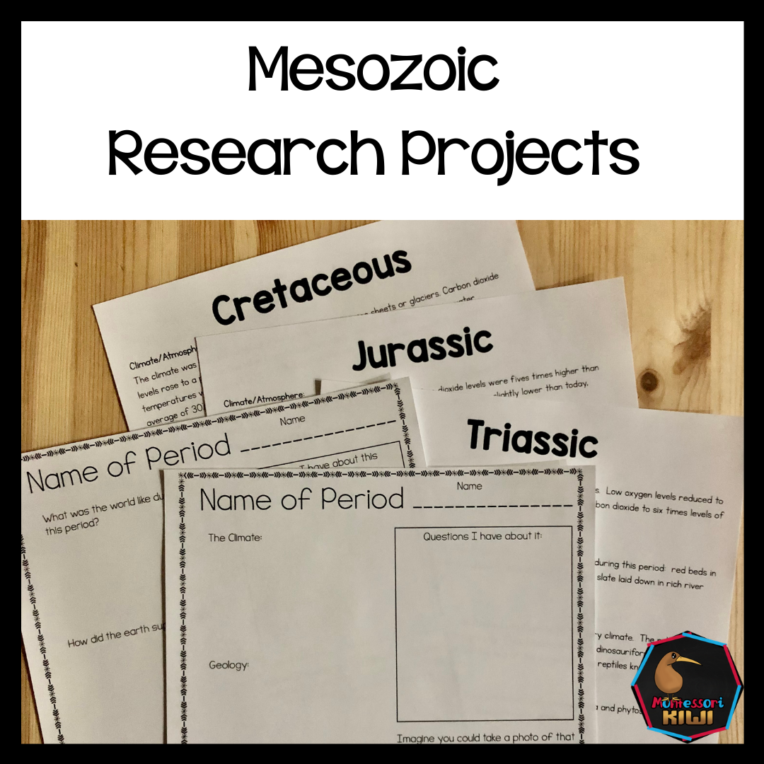 Mesozoic Research Projects (cosmic) - montessorikiwi