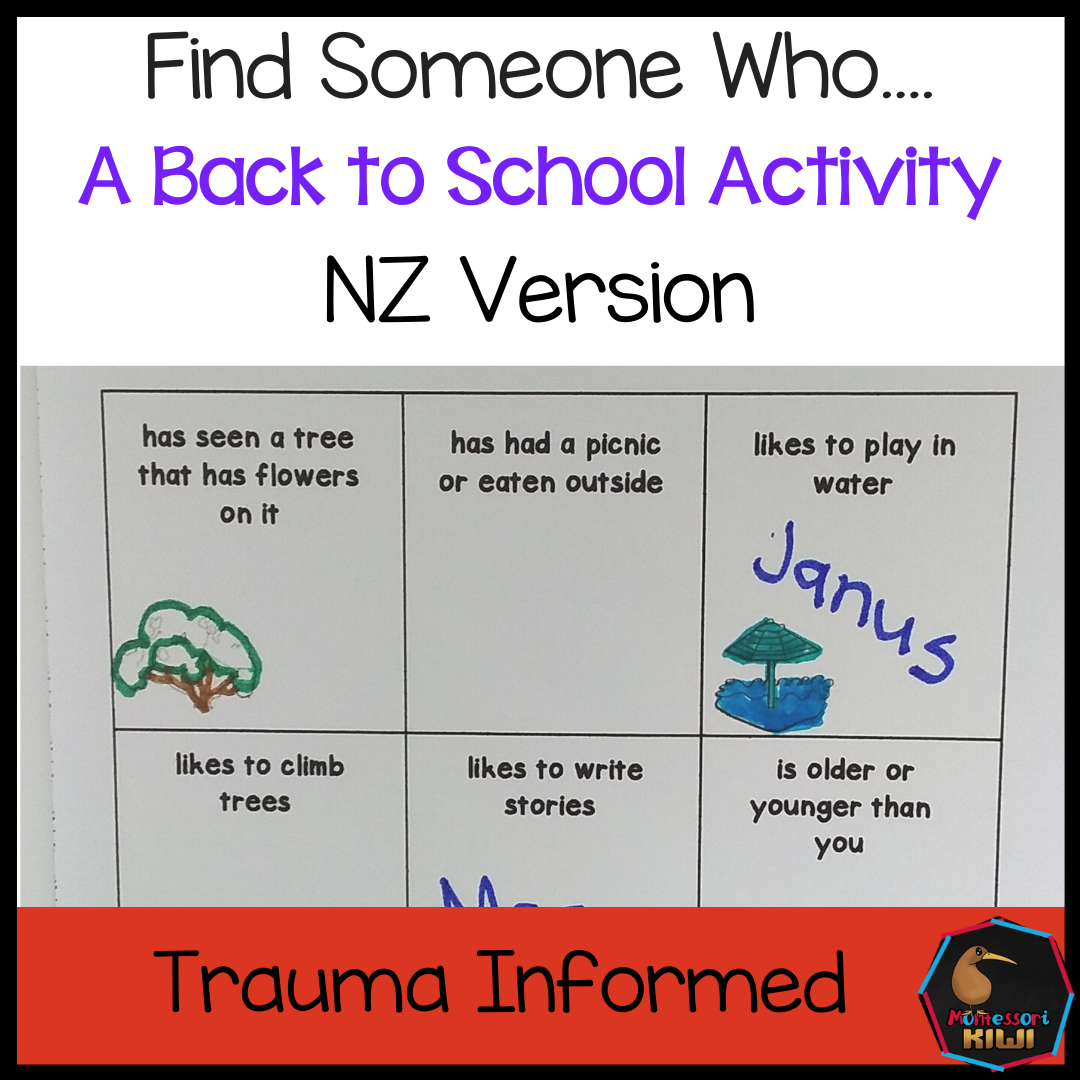 Find someone who New Zealand version - montessorikiwi