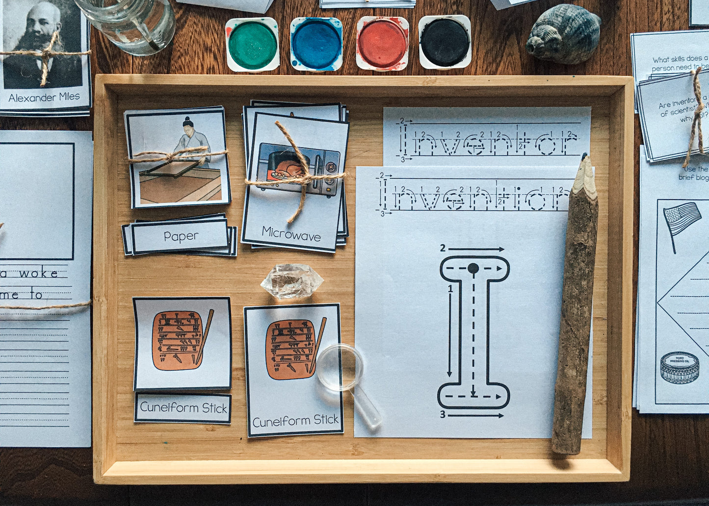 Montessori inspired Inventions and Inventors Unit (cosmic) - montessorikiwi