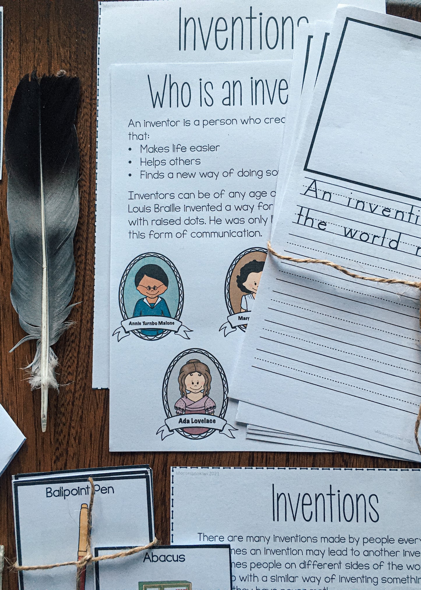 Montessori inspired Inventions and Inventors Unit (cosmic) - montessorikiwi