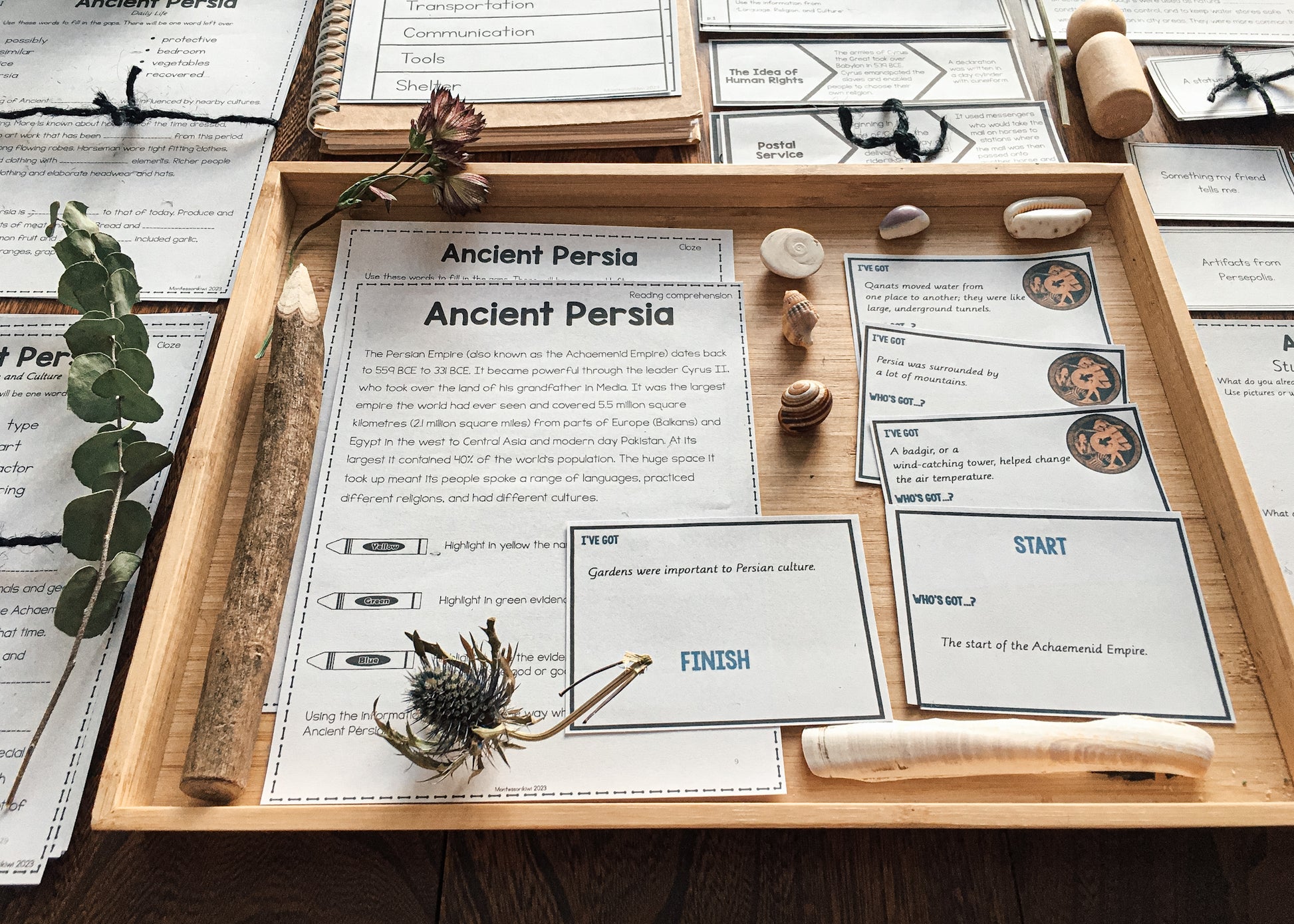 Ancient Persia Civilization work - montessorikiwi