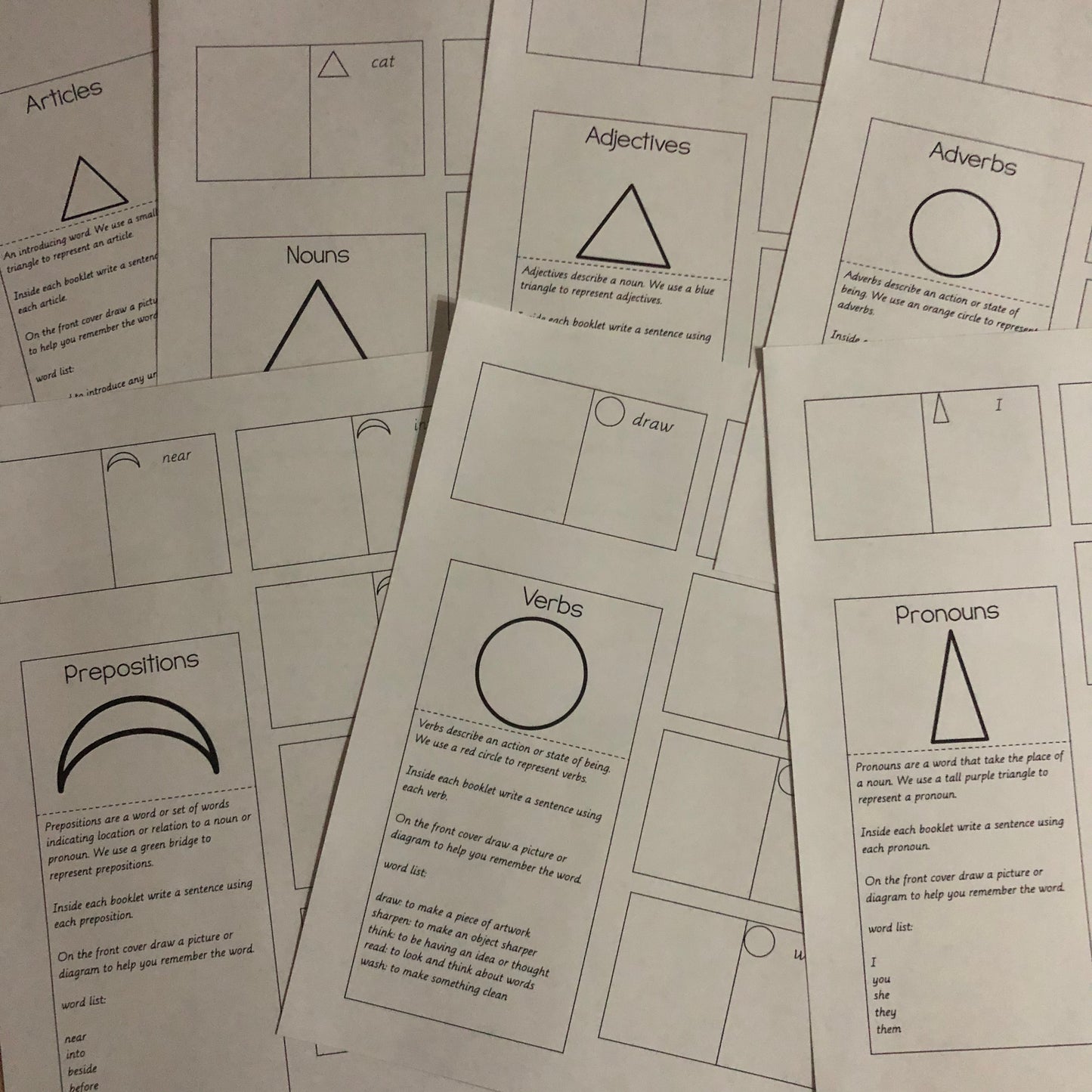 Montessori Inspired Mini Grammar Books (literacy) - montessorikiwi