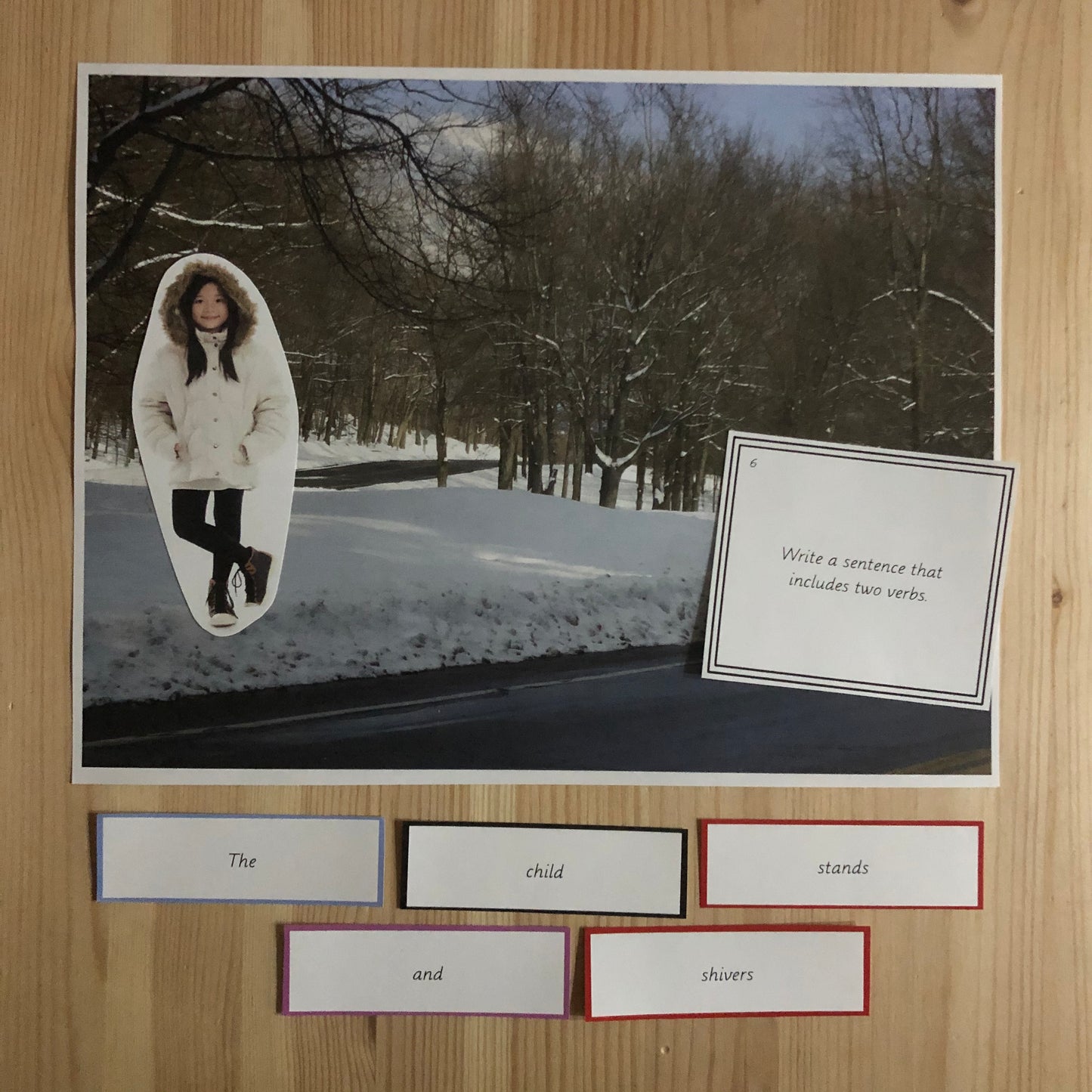 Montessori Miniature Environment: Winter (literacy) - montessorikiwi