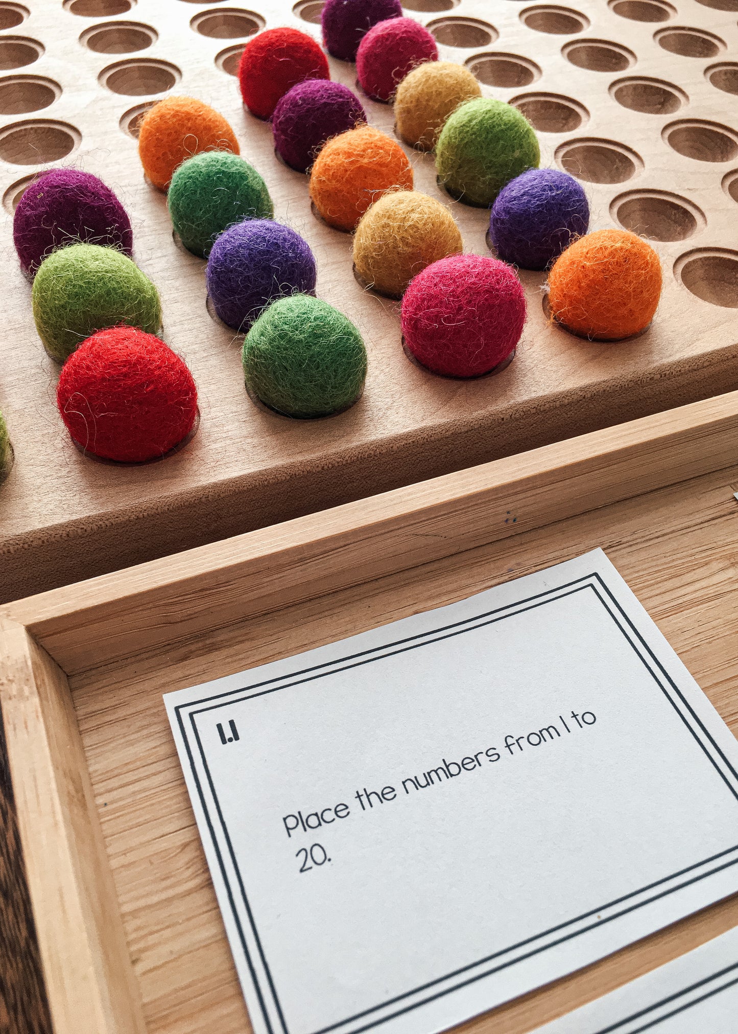 Montessori math: hundreds board task cards SET 1 - montessorikiwi