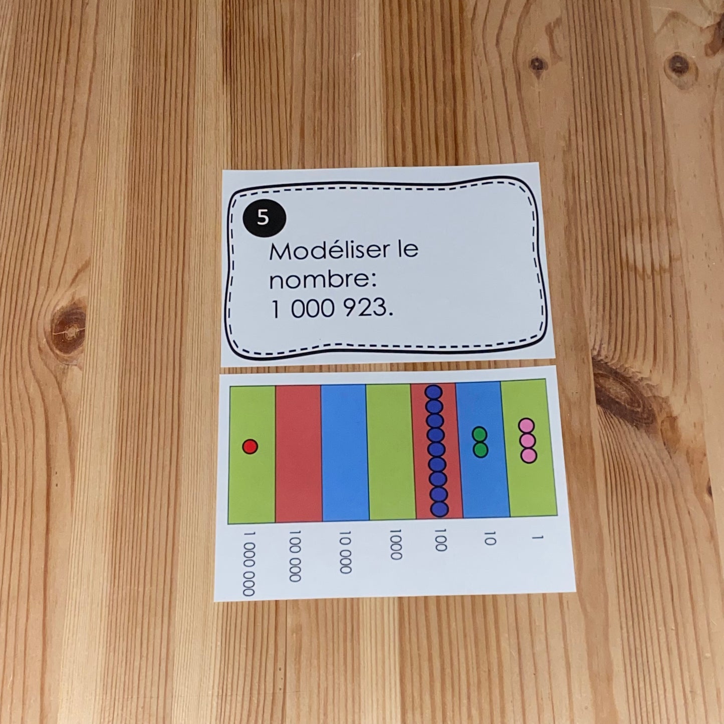 Cartes de tâches: Damier Montessori (checkerboard task cards french) - montessorikiwi