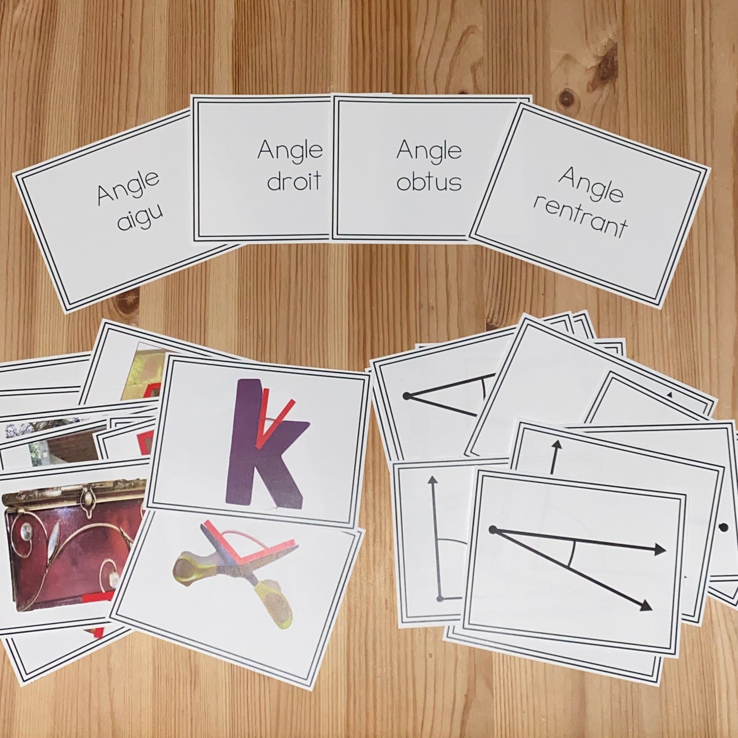 Classement des angles (Angle sorting - french) - montessorikiwi