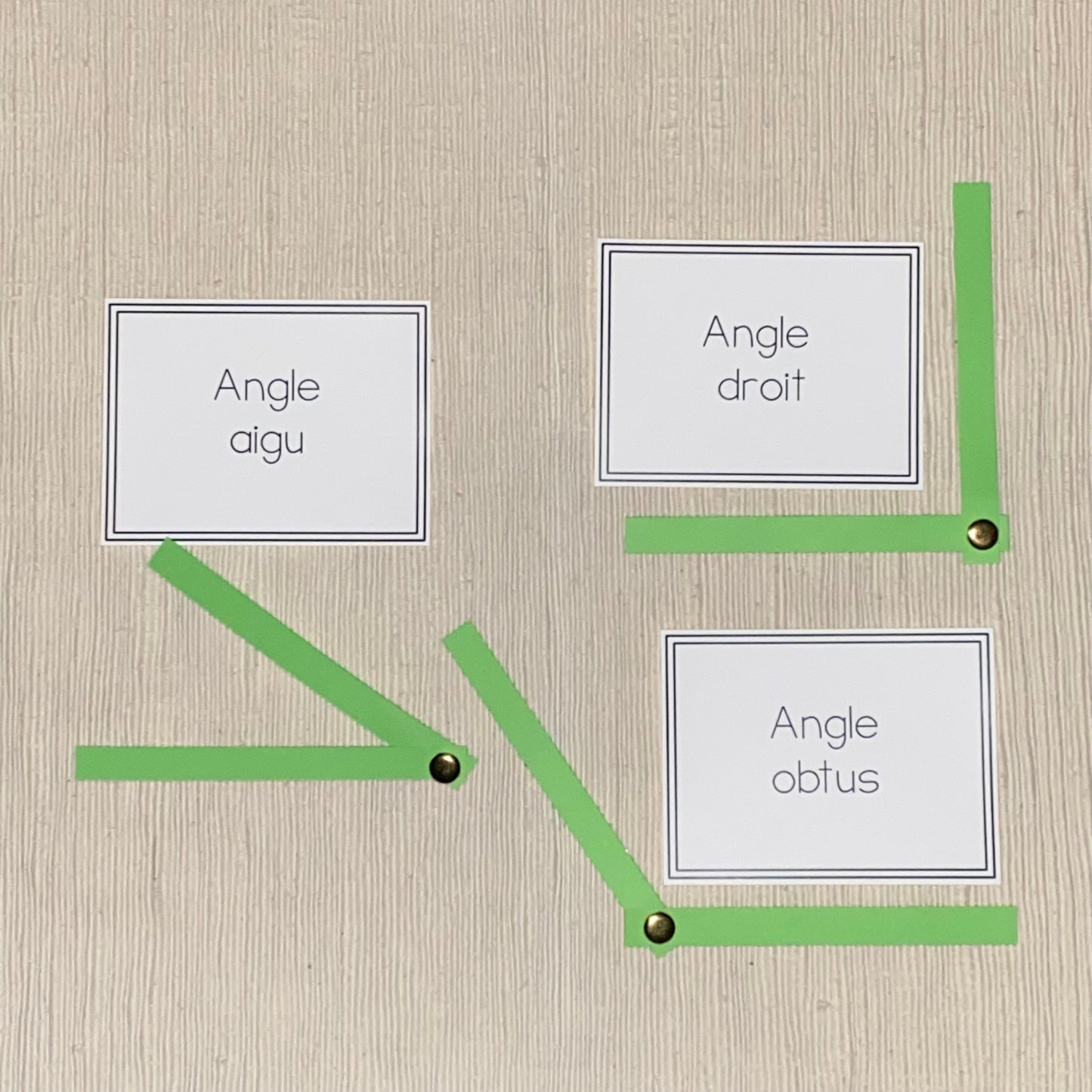 Classement des angles (Angle sorting - french) - montessorikiwi