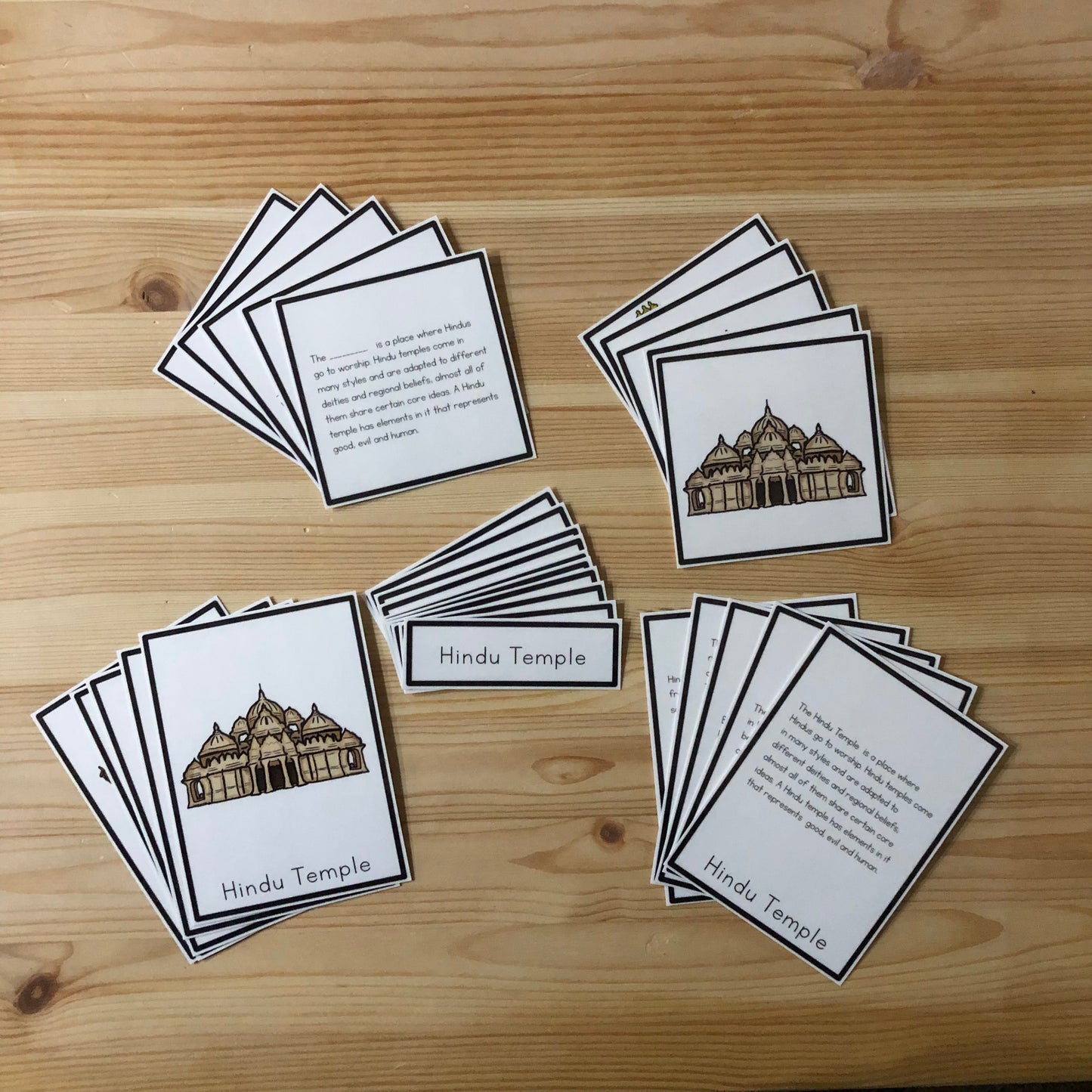 Hinduism 5 part cards (cosmic) - montessorikiwi