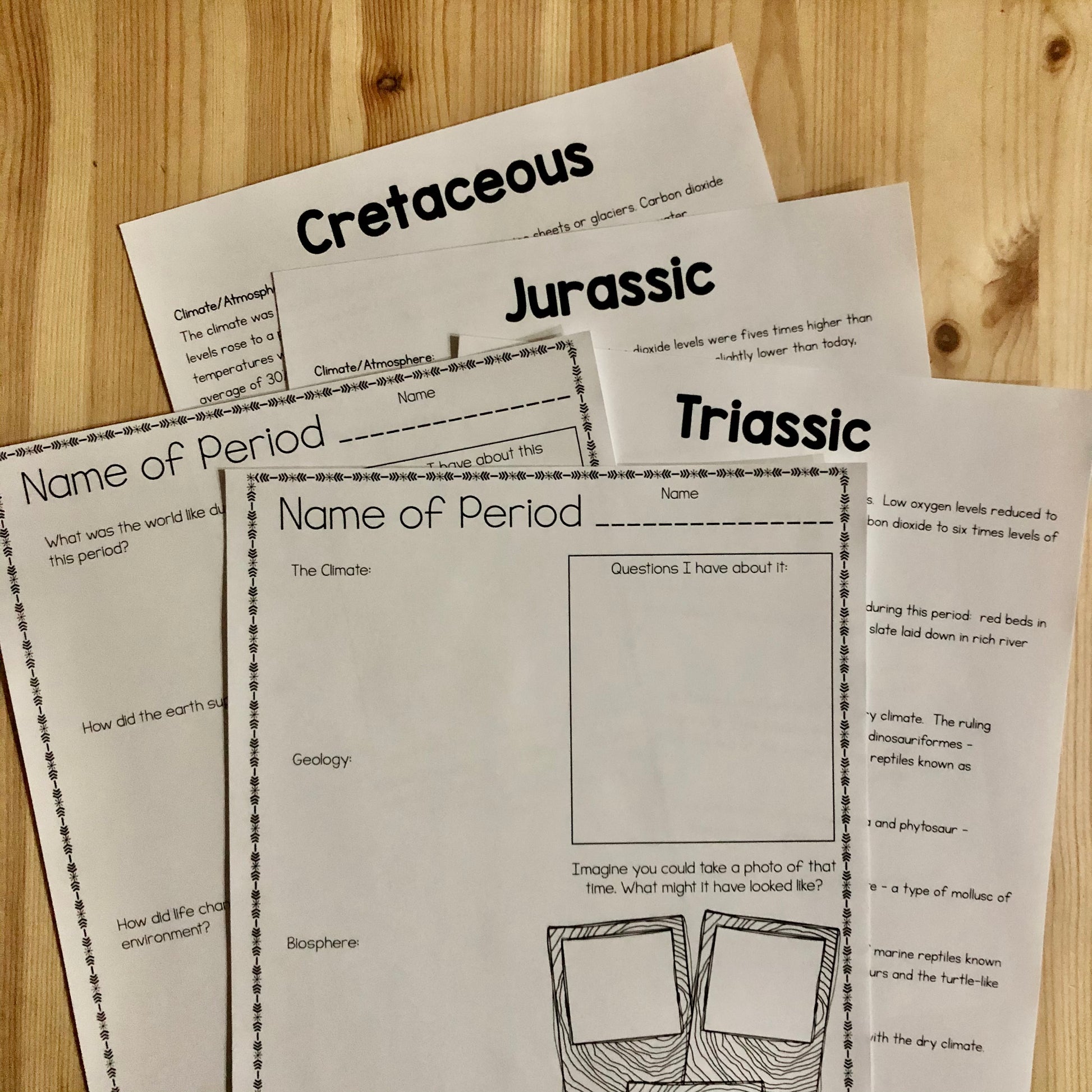 Mesozoic Research Projects (cosmic) - montessorikiwi