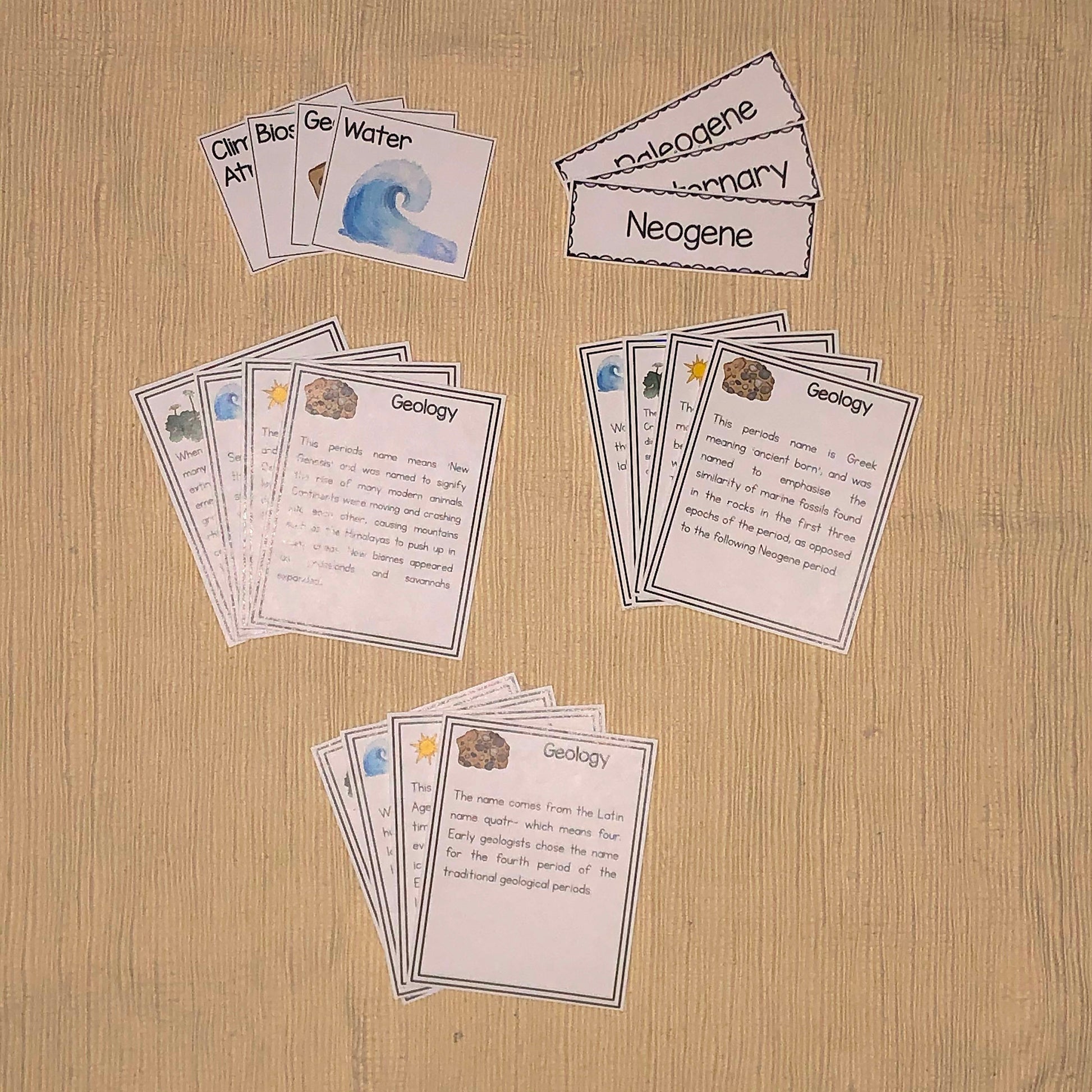Cenozoic Sorting Activity (cosmic) - montessorikiwi
