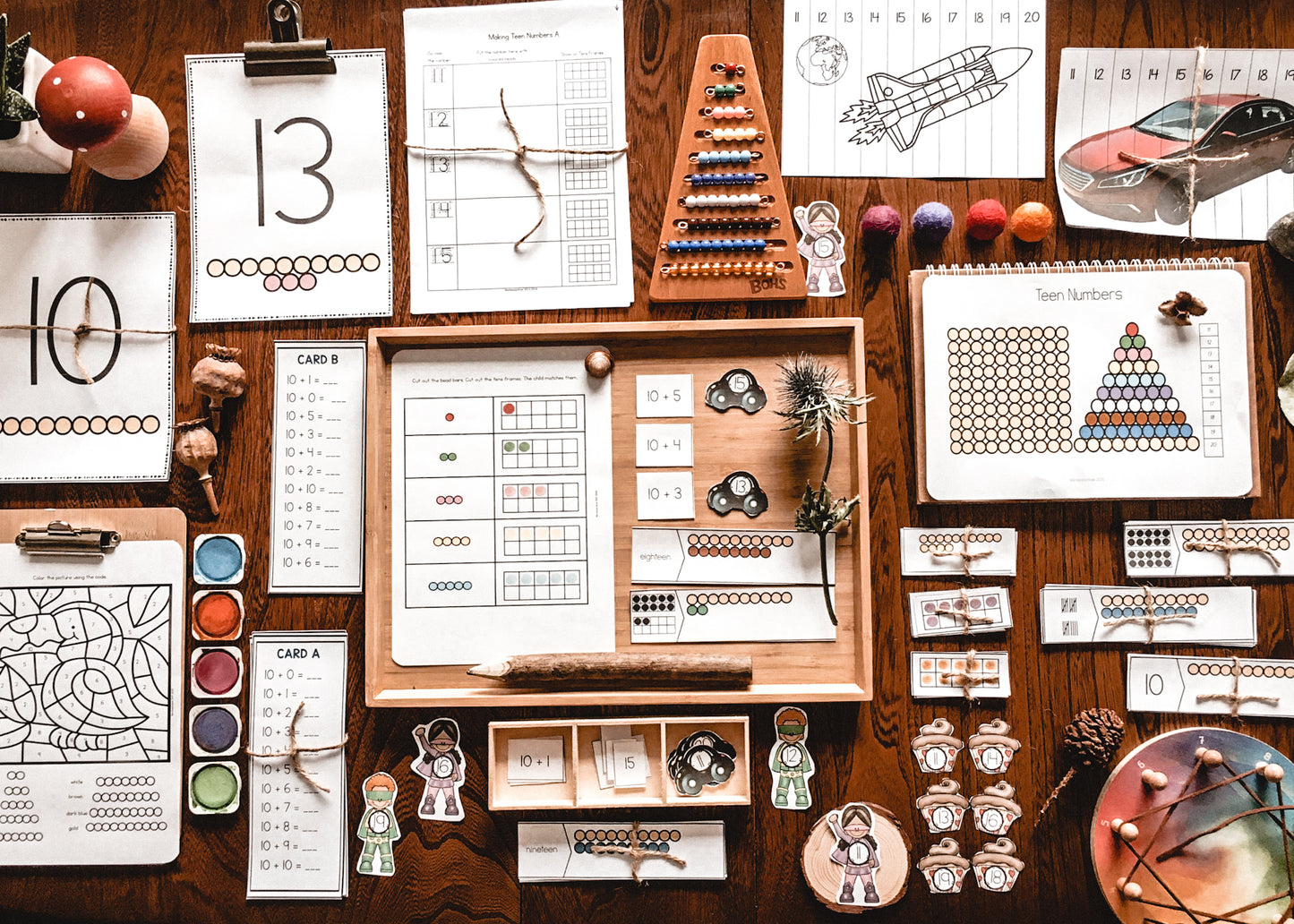 Montessori Teen Numbers - montessorikiwi
