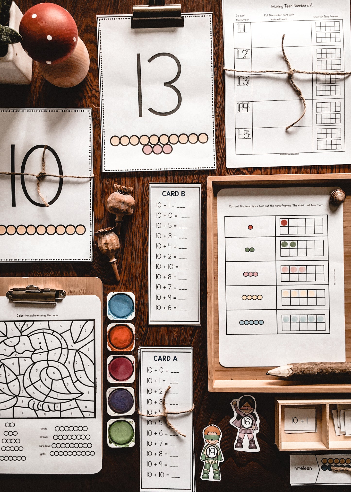 Montessori Teen Numbers - montessorikiwi