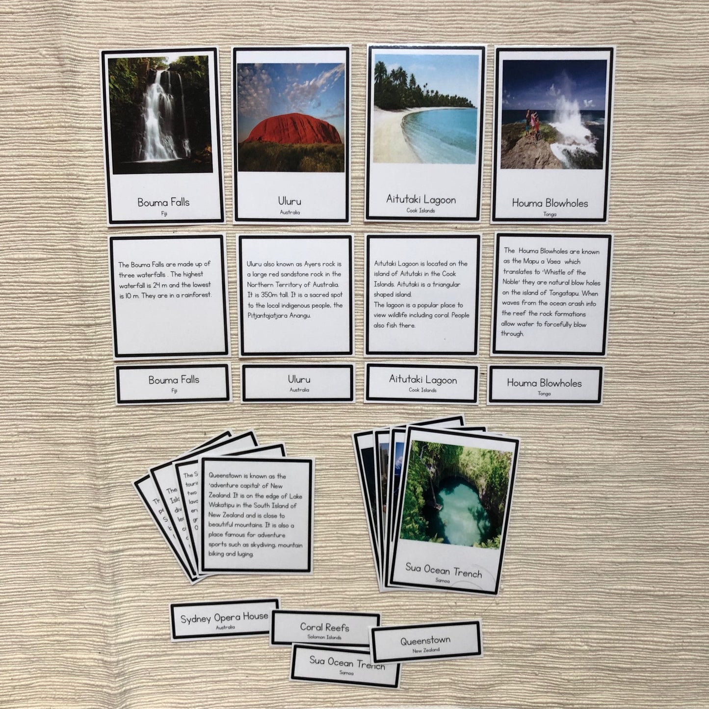 Oceania Places - montessorikiwi