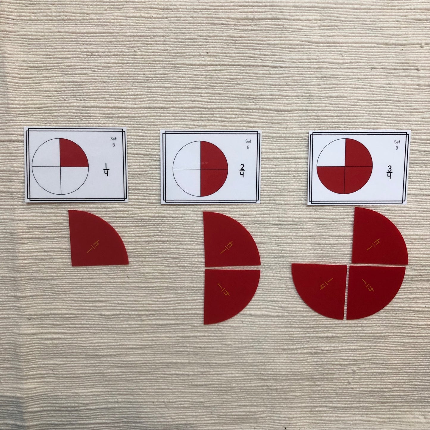 Ordering fractions with the same denominator - montessorikiwi