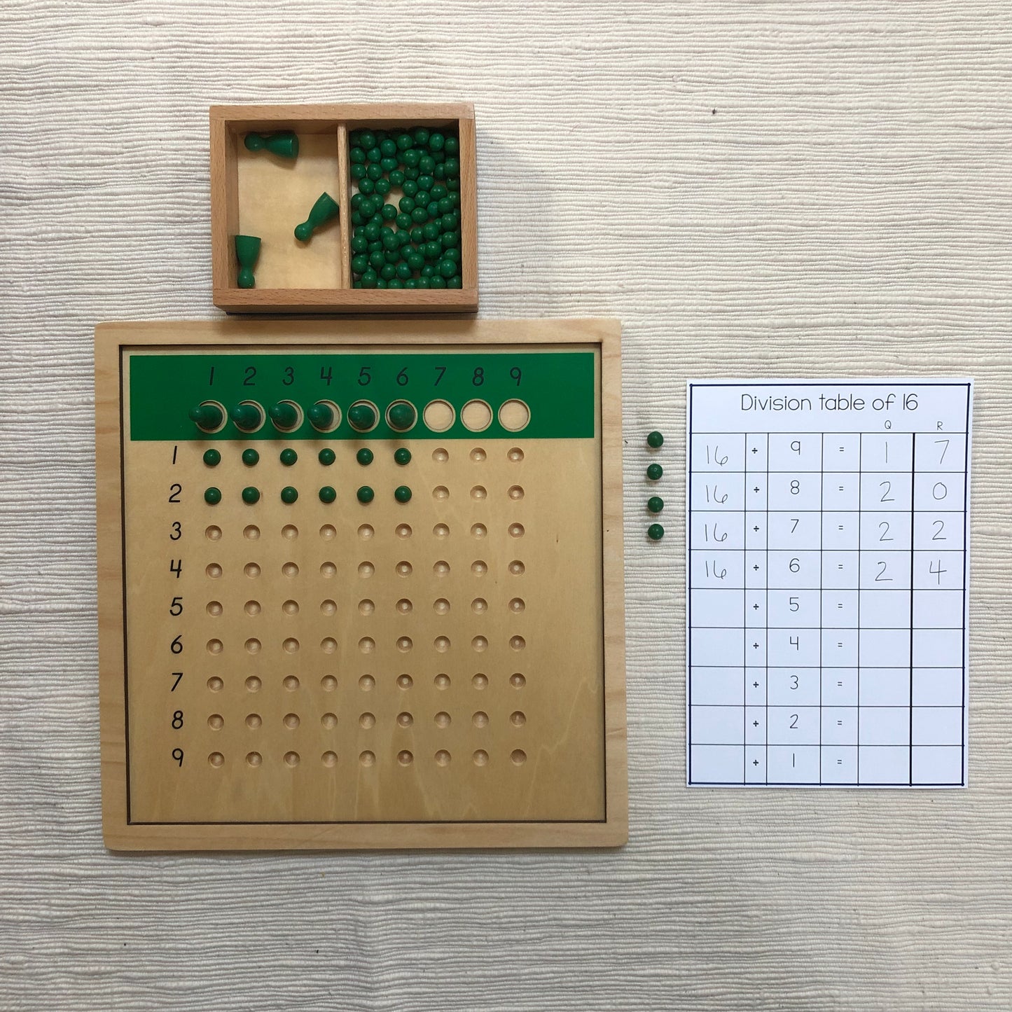 Division Chart Tables - montessorikiwi