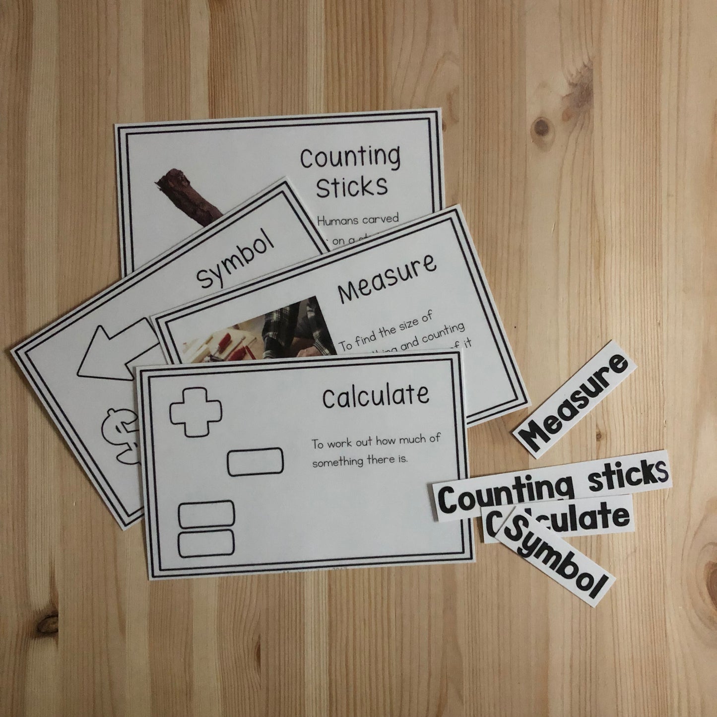 Vocab Words for Fifth Great Story (cosmic) - montessorikiwi