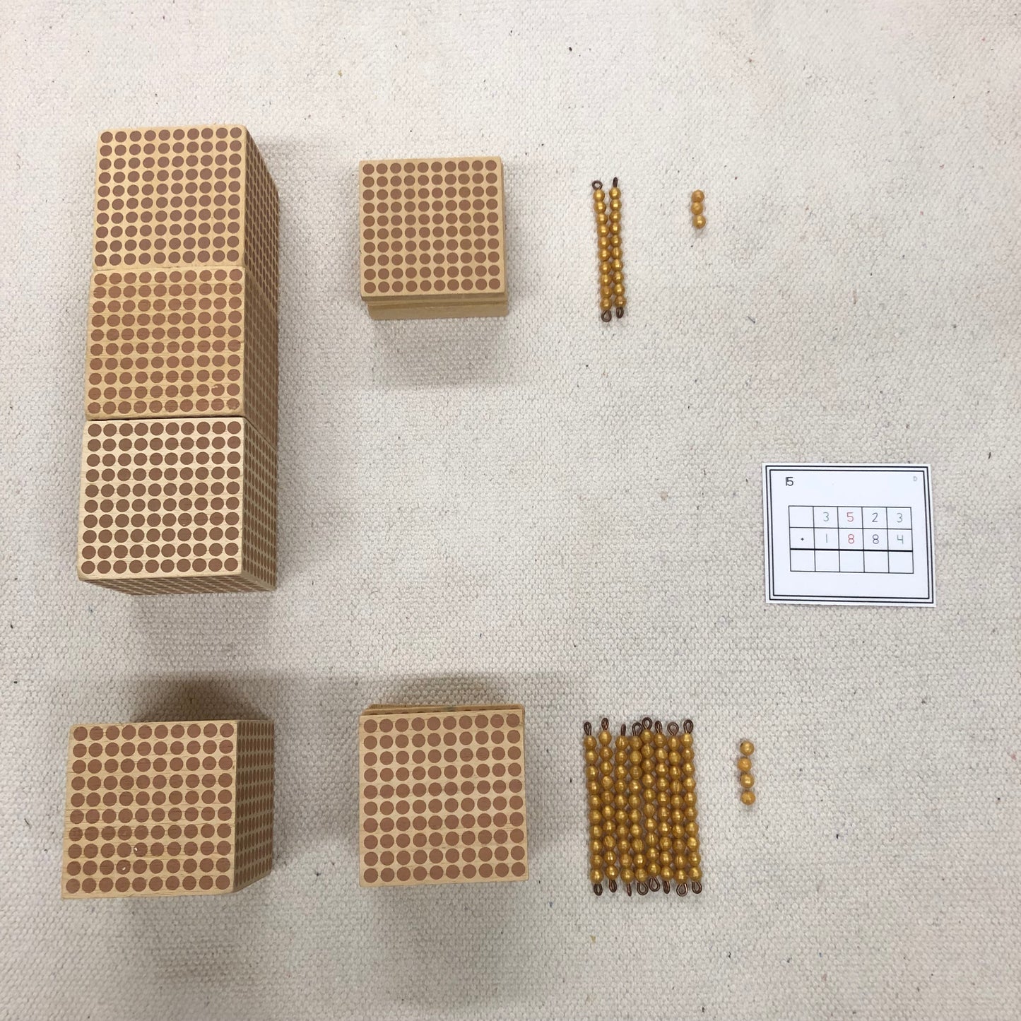 Four digit equations (Montessori) - montessorikiwi