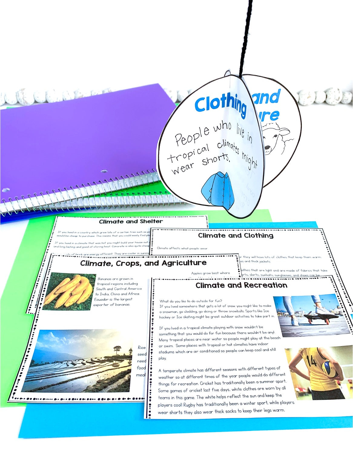Montessori Geographic Impressionistic Charts and Follow up Work - Climate (cosmic) - montessorikiwi