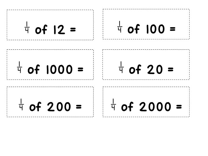 Fractions of an amount - montessorikiwi