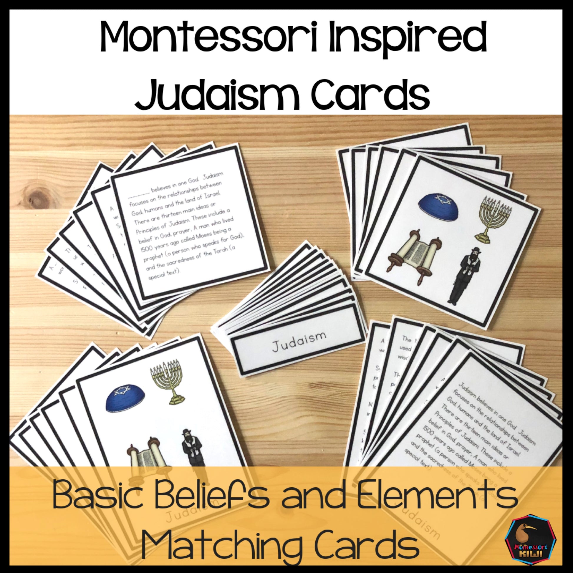 Judaism 5 part cards (cosmic) - montessorikiwi