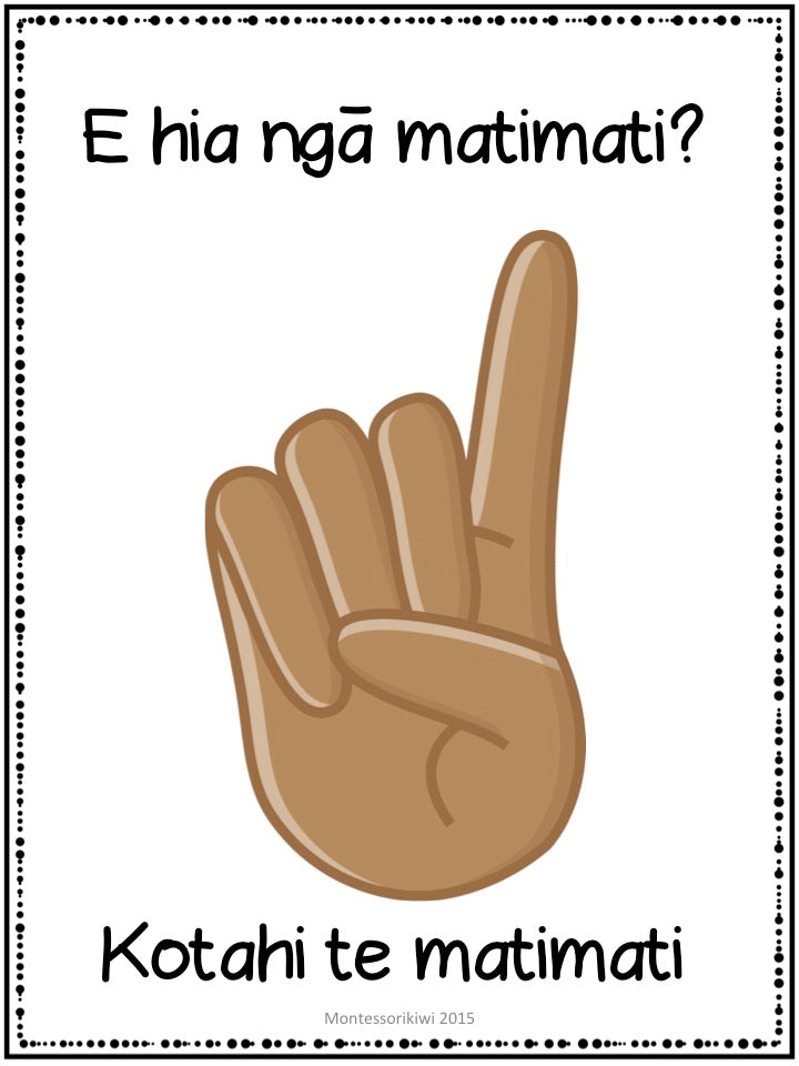 Māori numbers and counting - montessorikiwi