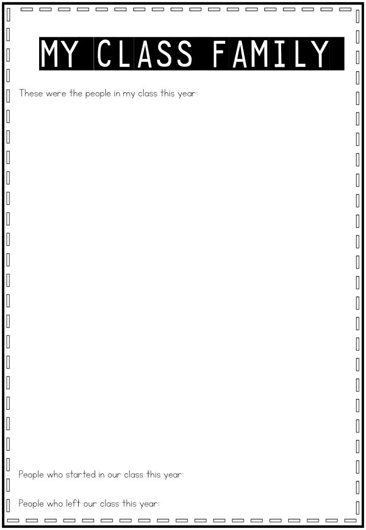 End of year reflection activities - montessorikiwi