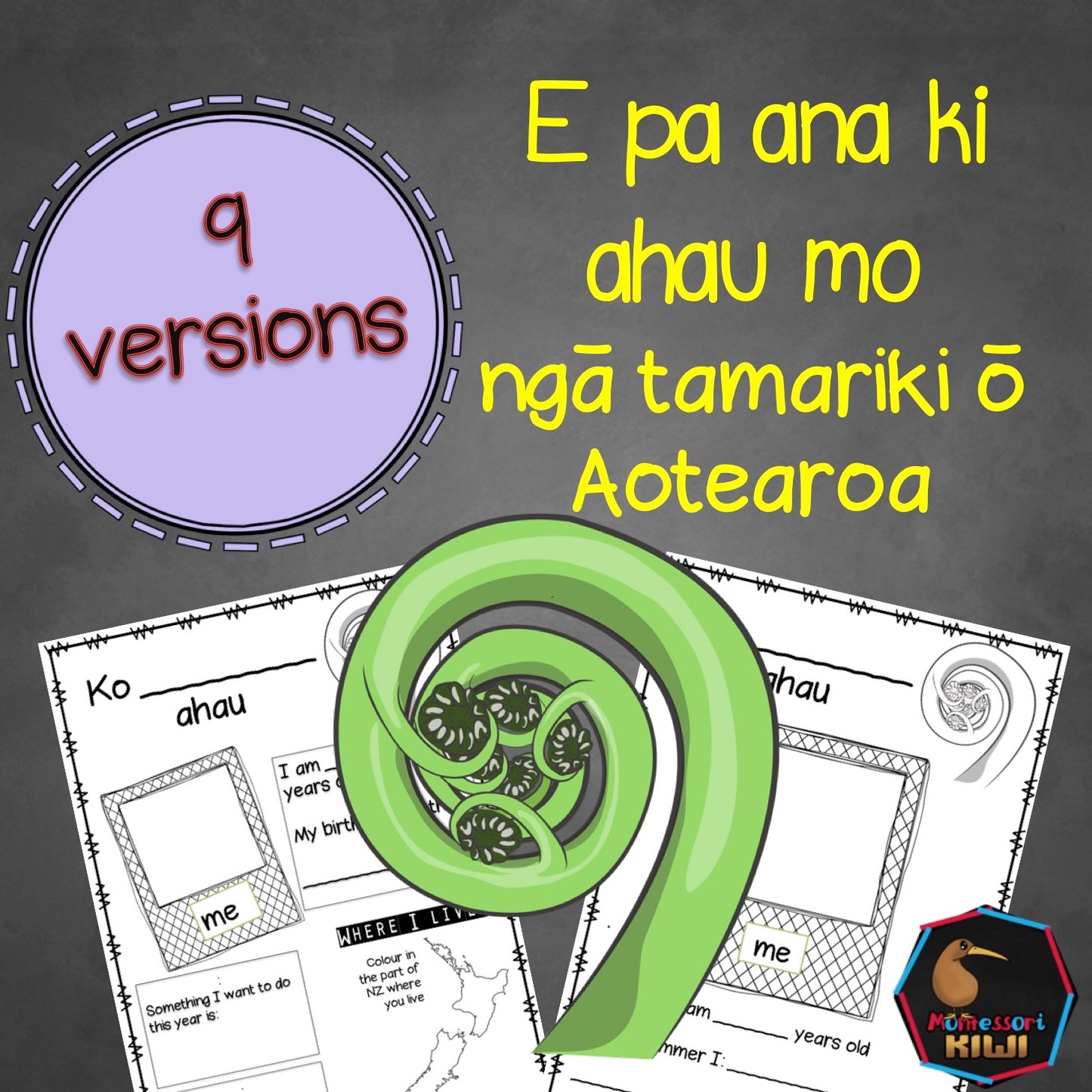 All About me TE REO MAORI - montessorikiwi