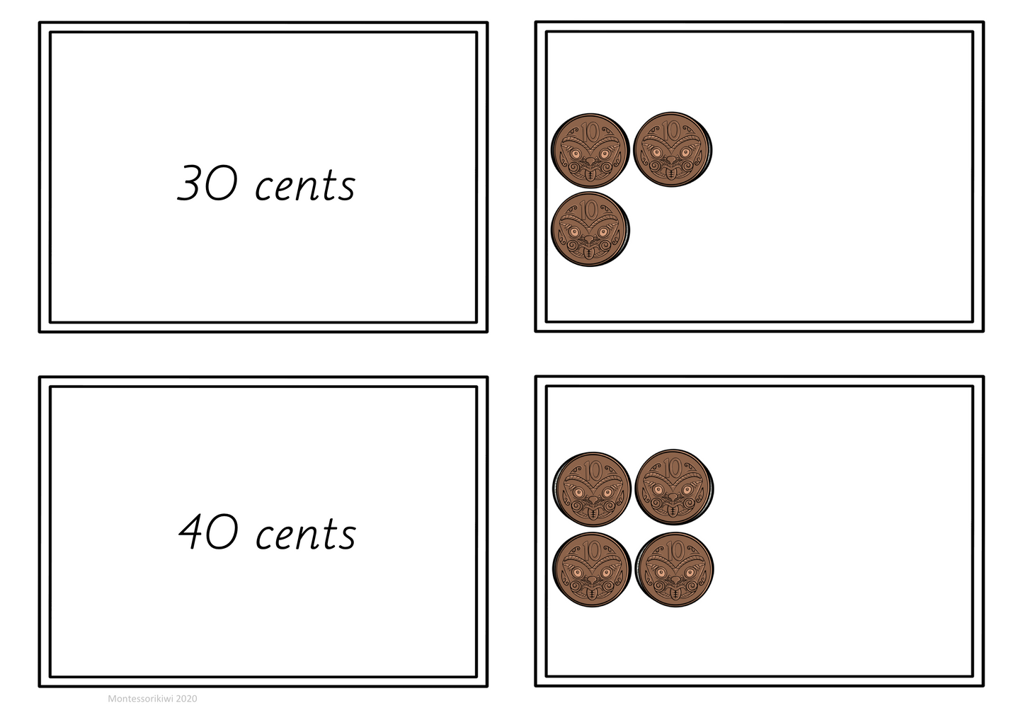 New Zealand Money Level 1: Skip counting in 2s, 5s and 10s - montessorikiwi