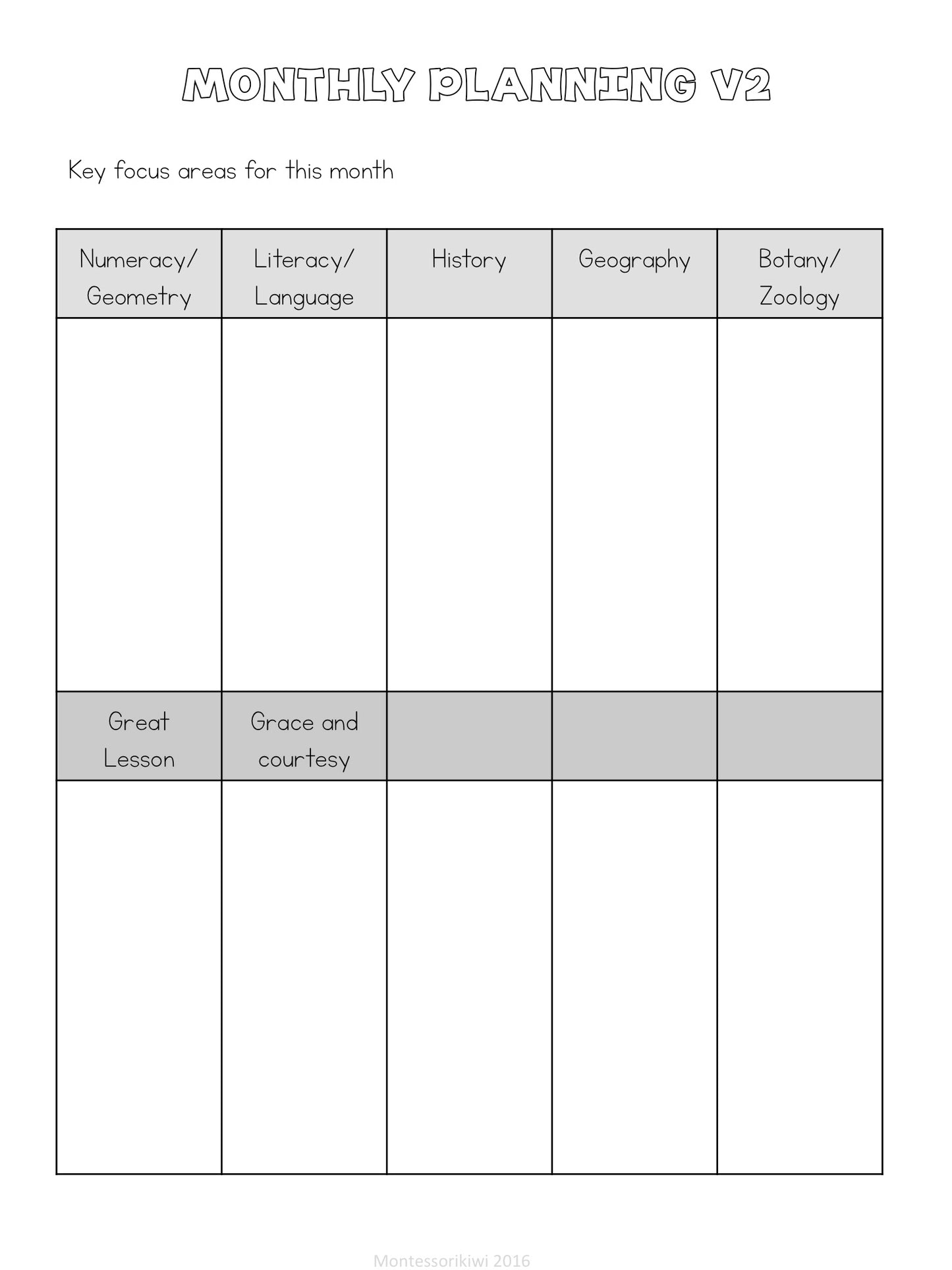 Elementary Teacher Binder - montessorikiwi