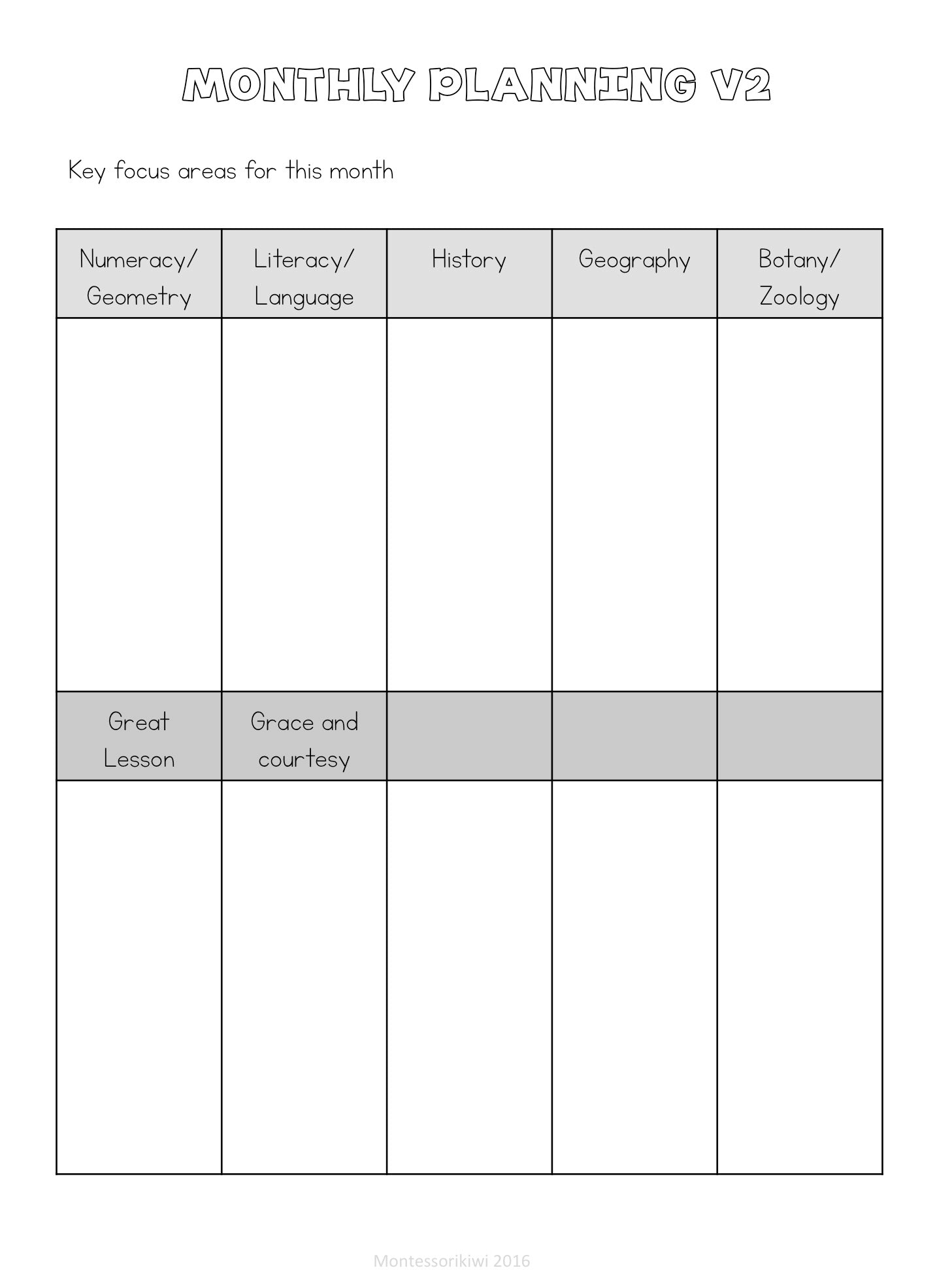 Elementary Teacher Binder - montessorikiwi