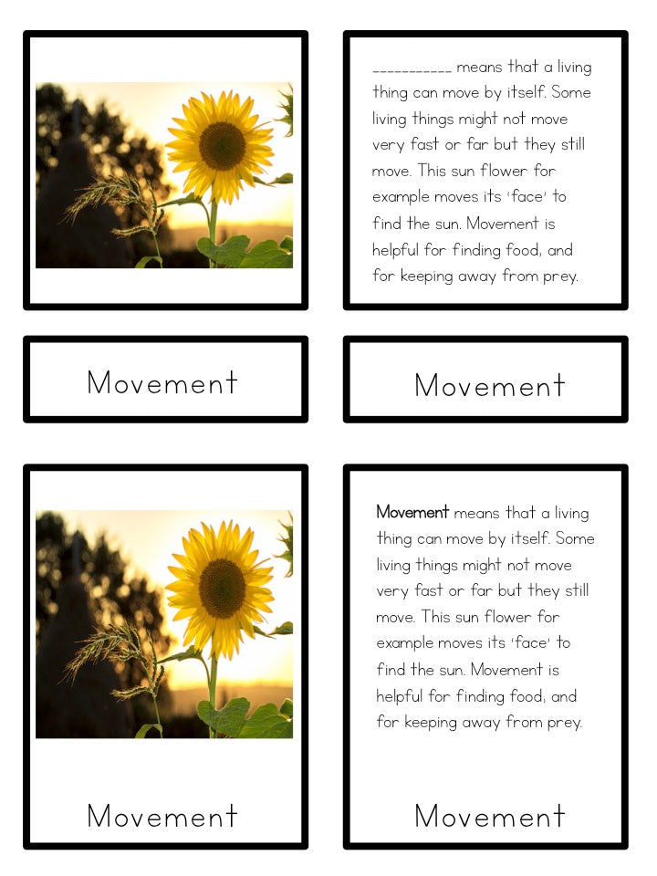 MRS GREN what makes something a living organism? - montessorikiwi