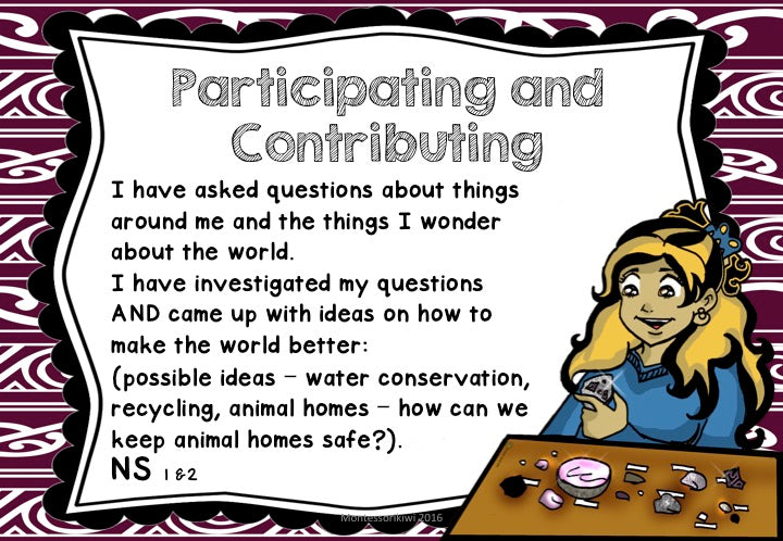 New Zealand Science Child Friendly Achievement Objectives - montessorikiwi