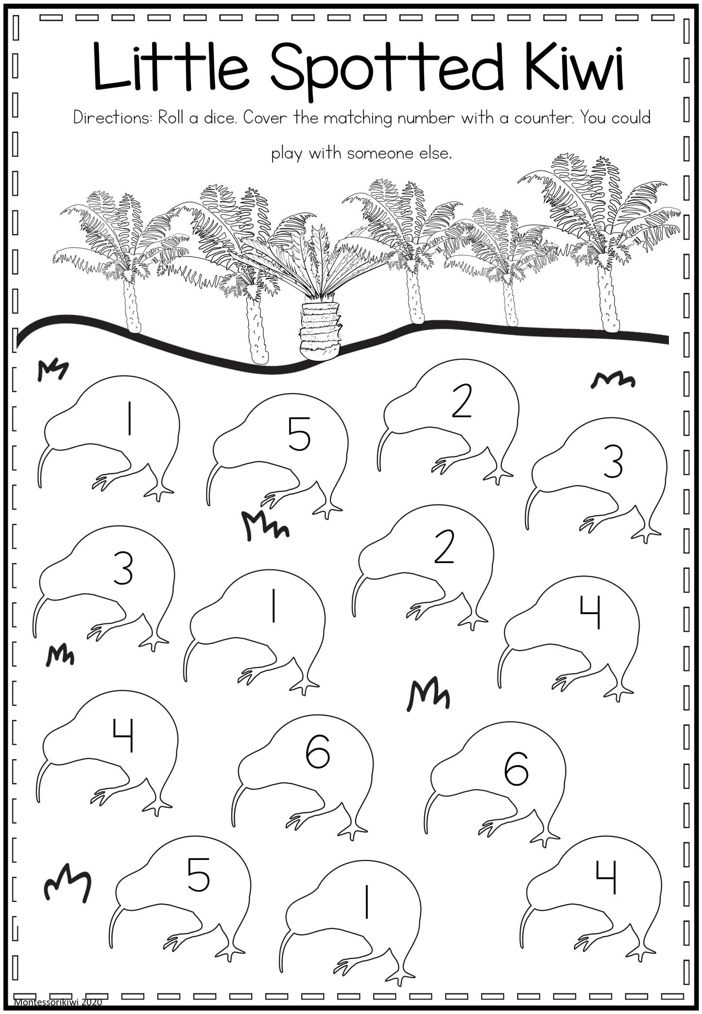 Year 1 Take Home Math for Emergent Learners - montessorikiwi