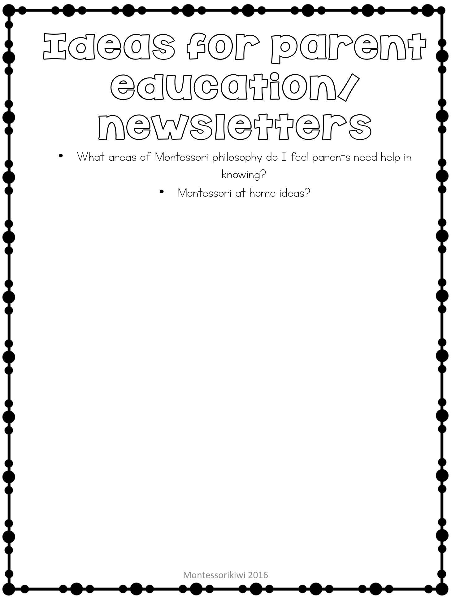 Elementary Teacher Binder - montessorikiwi