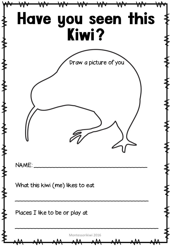 All About Me for NZ Yrs 1 - 8 - montessorikiwi