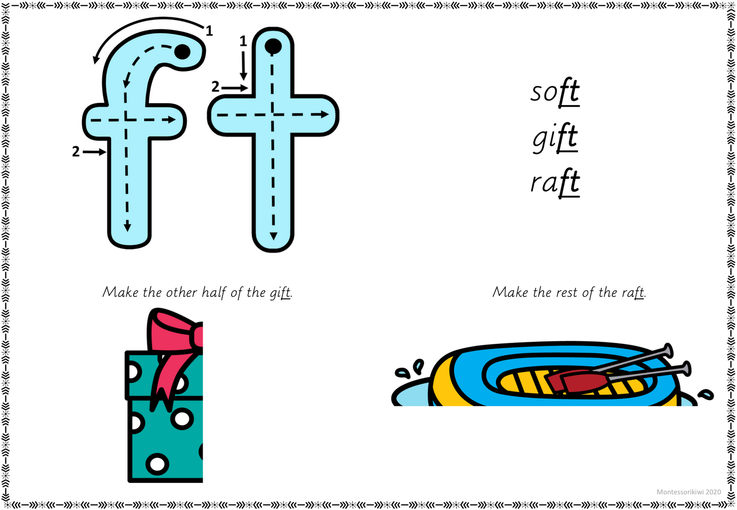 Montessori Blue Series Playdough Mats (literacy) - montessorikiwi