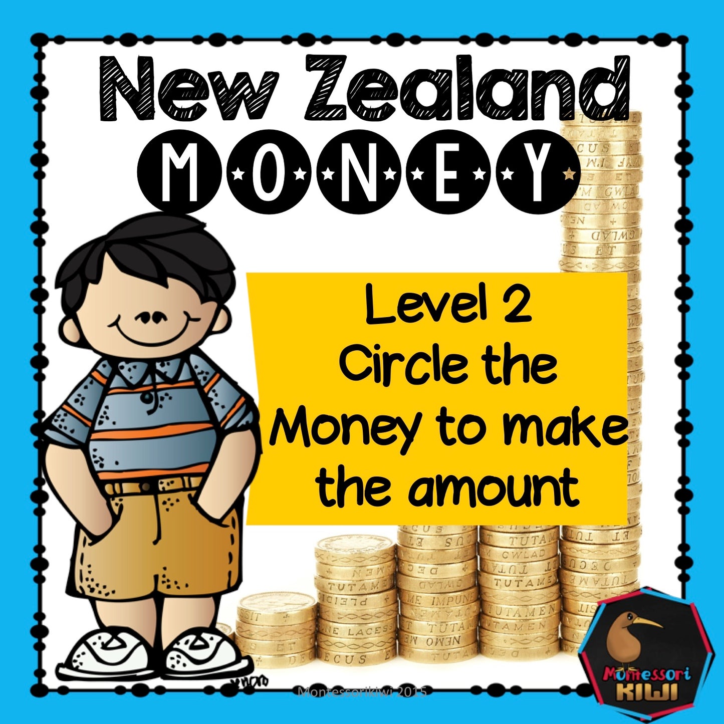 New Zealand Money - circle the money to make the amount - montessorikiwi