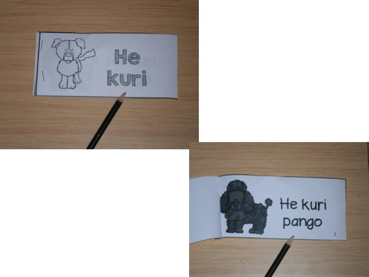Nga Kuri - Te Reo Maori emergent reader - montessorikiwi