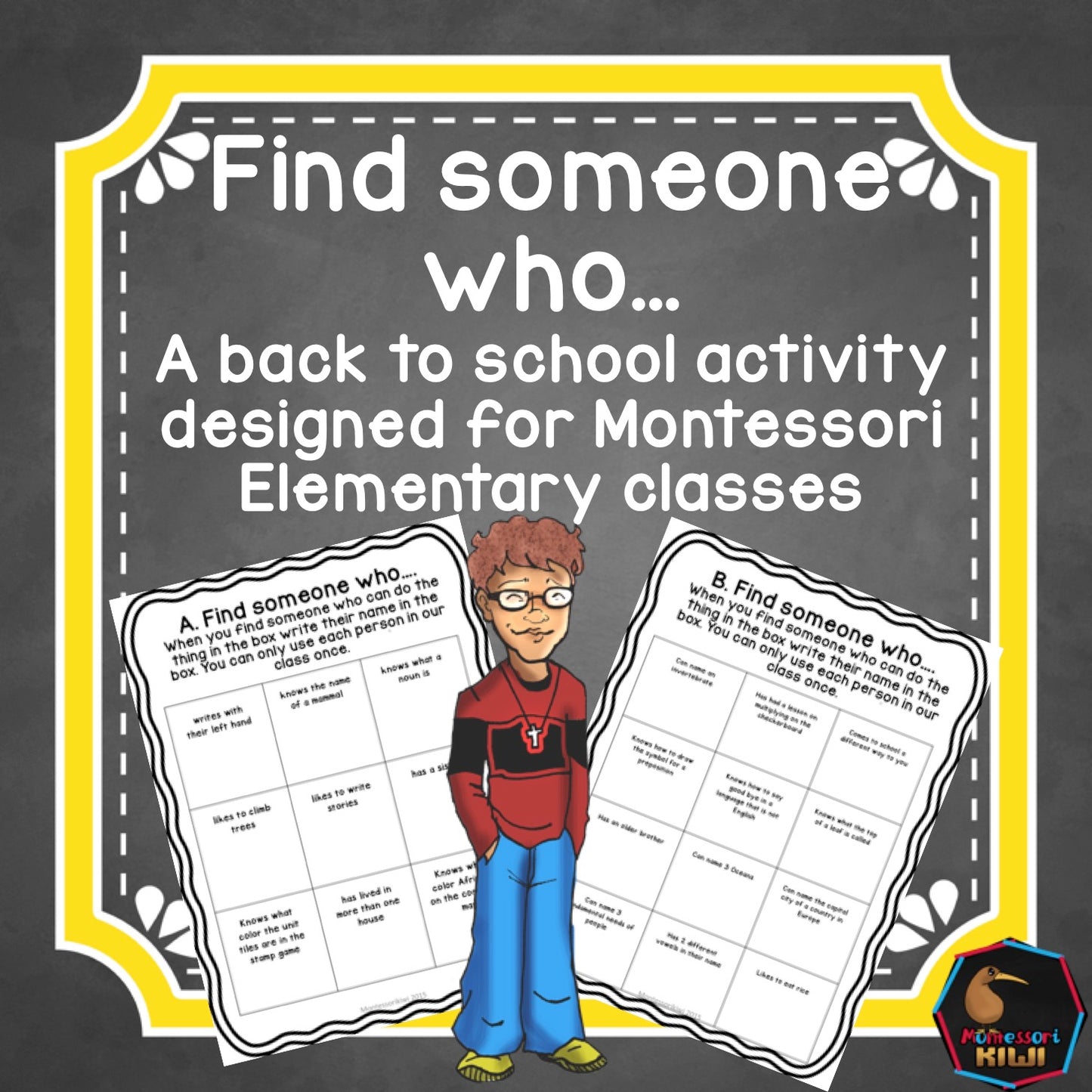 Montessori back to school - find someone who - montessorikiwi