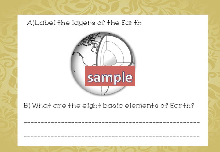 Montessori Earth Science Test for Assessment - montessorikiwi