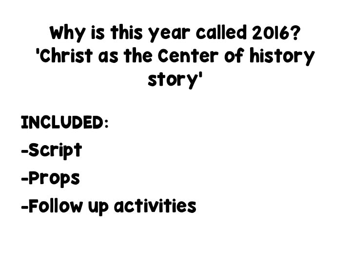 Christ as the Center of history Story (cosmic) - montessorikiwi