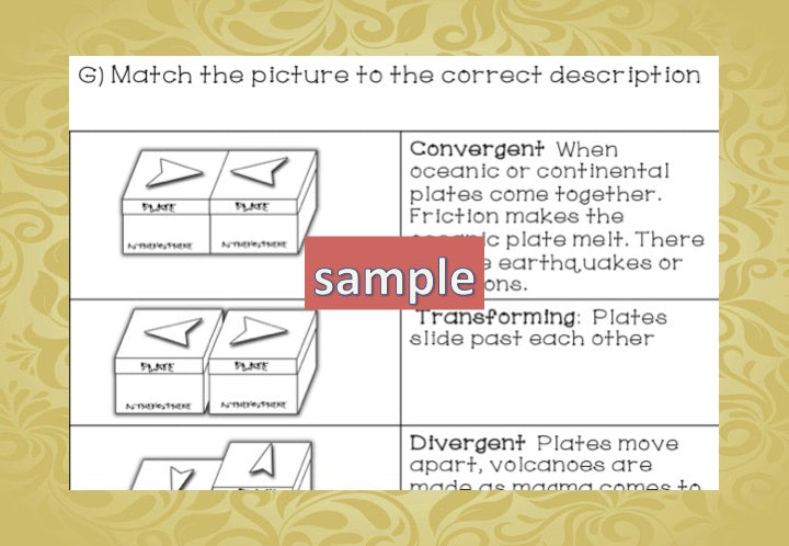 Montessori Earth Science Test for Assessment - montessorikiwi