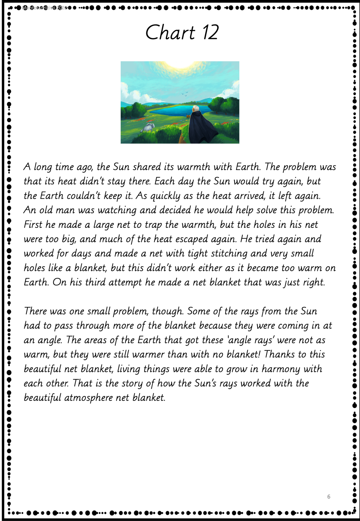 Montessori Geographic Impressionistic Charts - Heat, Atmosphere & Day Follow Up (Cosmic) - montessorikiwi