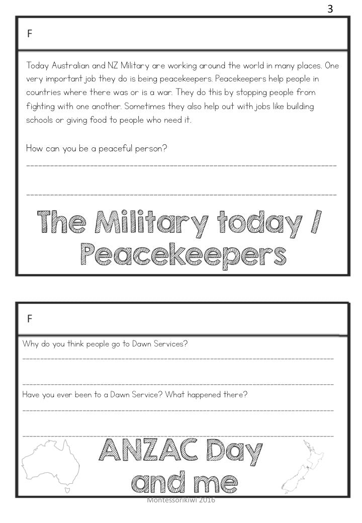 ANZAC Day Flipbook - montessorikiwi