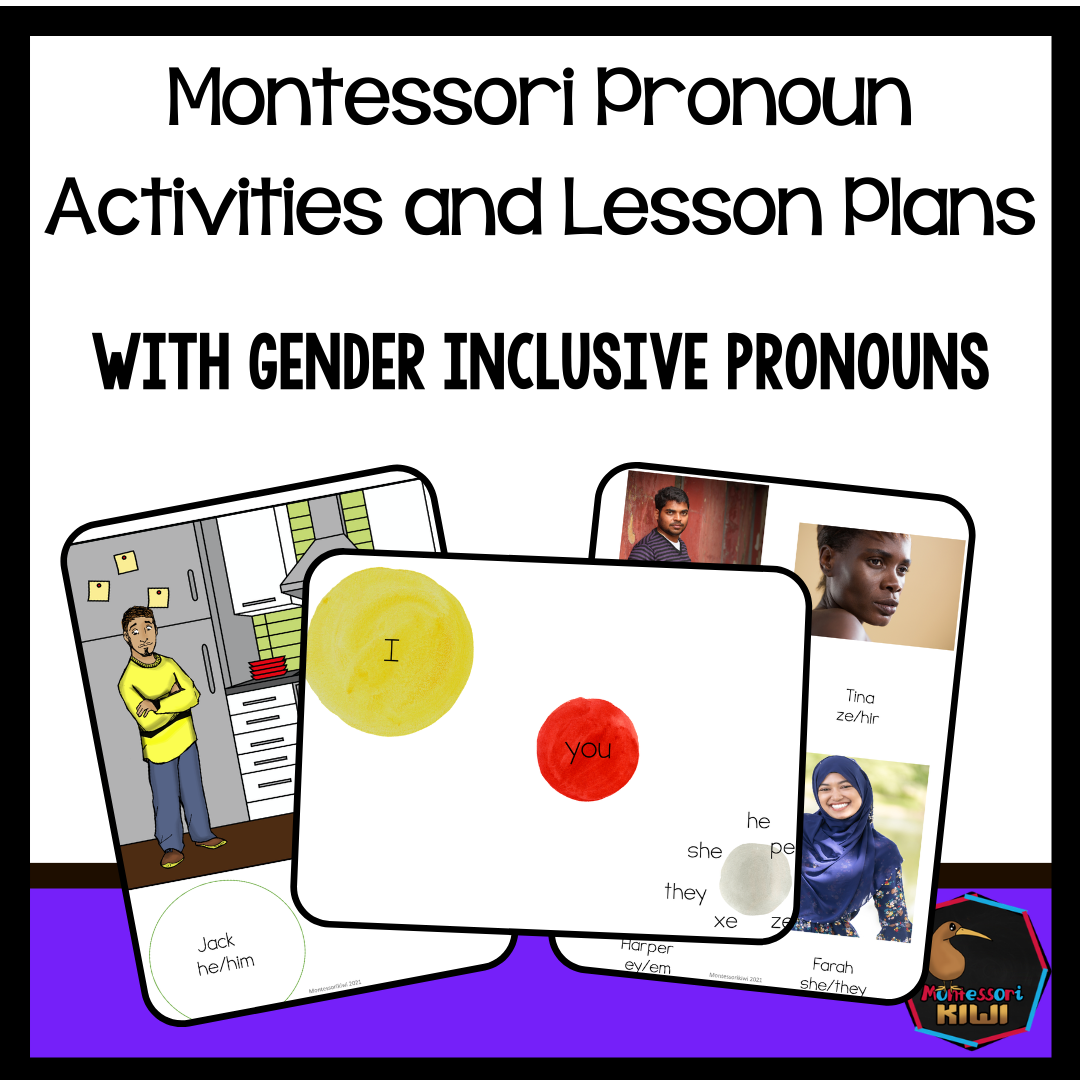 Pronouns Activities and Lesson Plans - Gender Inclusive (literacy) - montessorikiwi