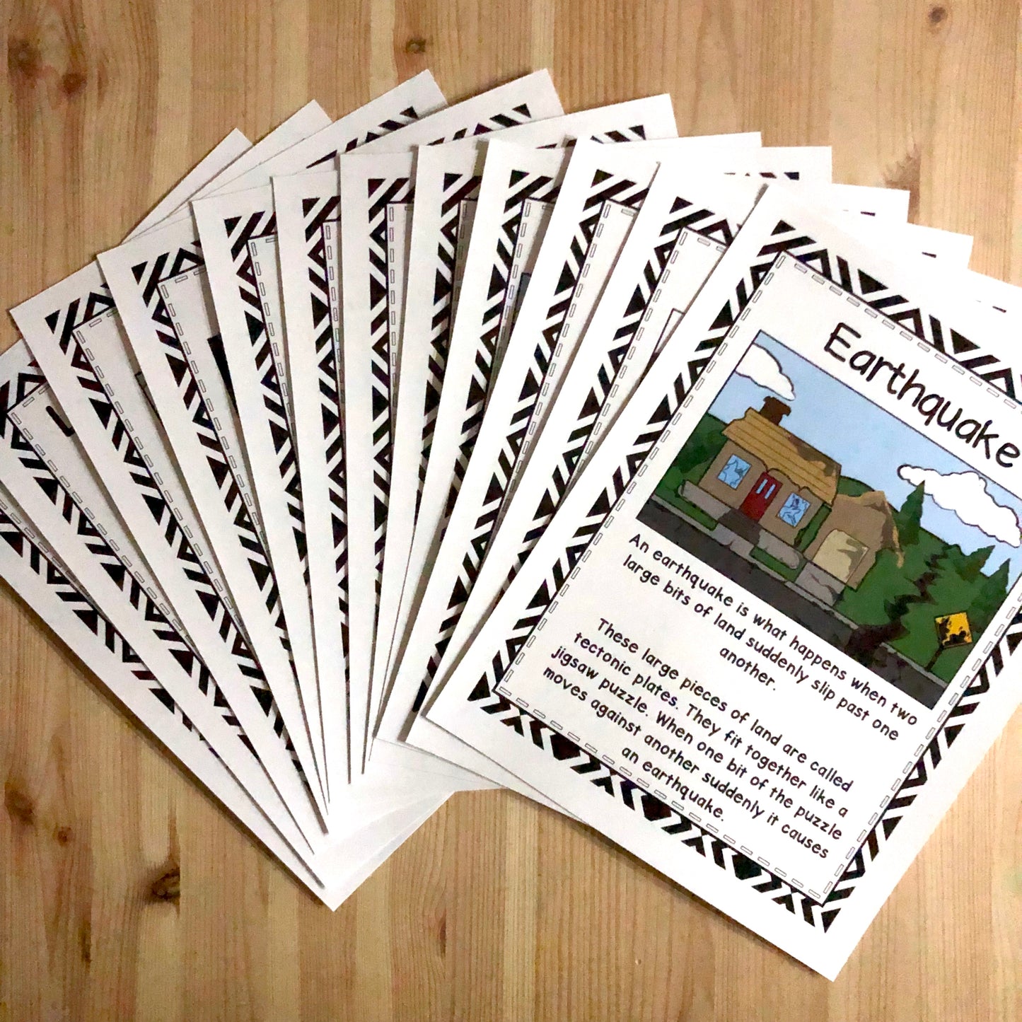 Earthquake Vocabulary Posters - montessorikiwi