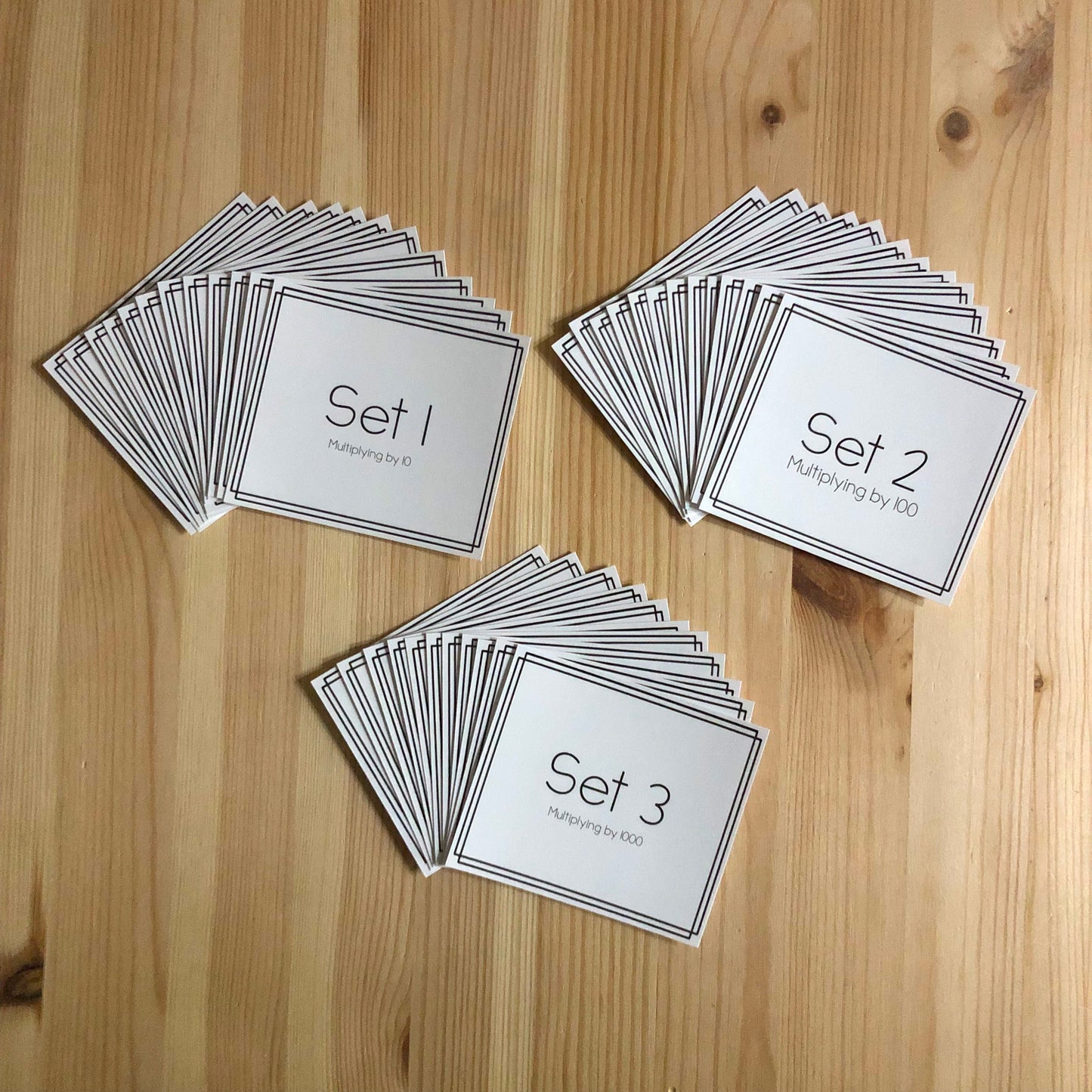 Multiplying decimals by 10, 100 and 1000 - montessorikiwi